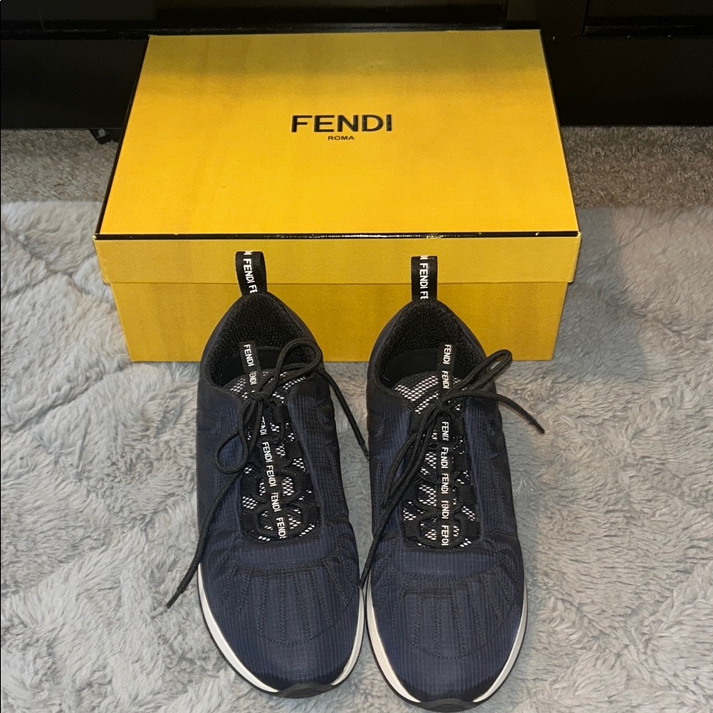 Fendi Freedom black women’s sneakers (size 37.5) US 7.5